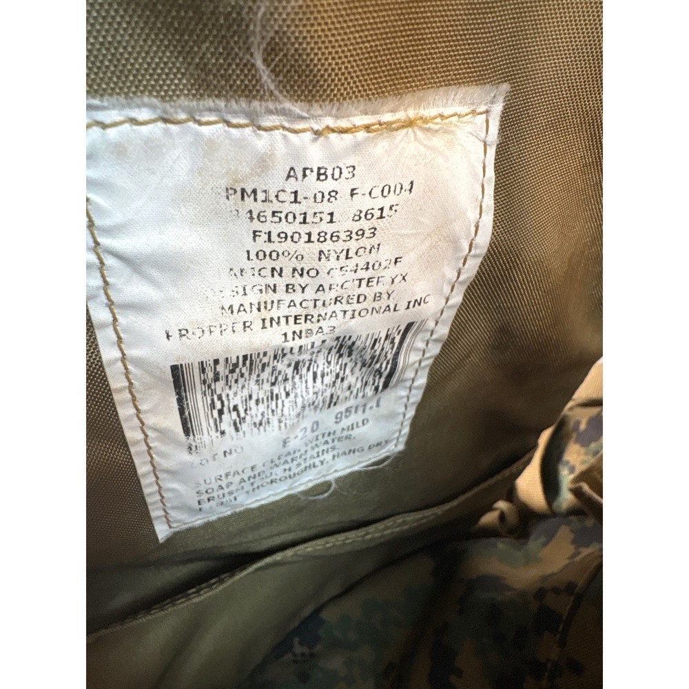 USMC ILBE Main Pack MARPAT Rucksack Camo Backpack Main Pack Arc'teryx Propper