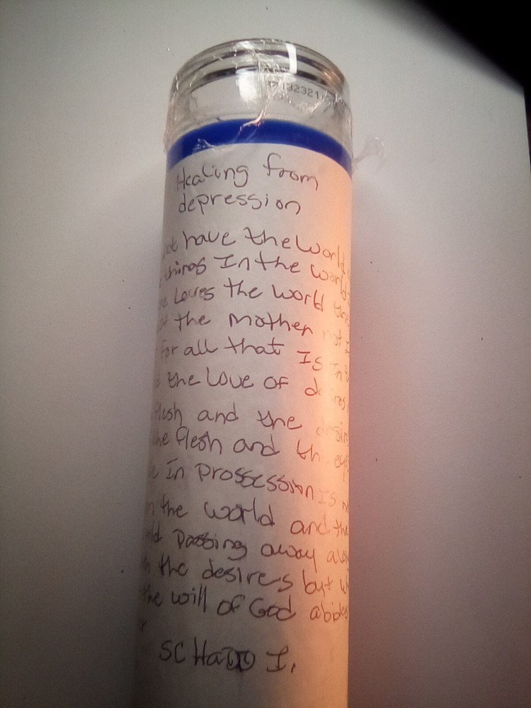 Healing From Depression Hoodoo Candle
