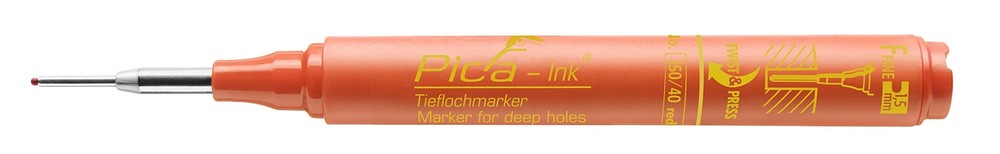 Pica Ink Deep Hole Marker, Red