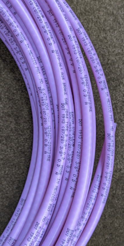 Eaton Synflex 3270 Eclipse Type B Truck Air Brake Hose Tube 3/8" Purple 50 FT