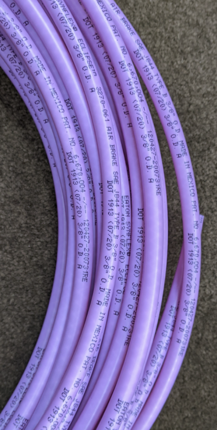 Eaton Synflex 3270 Eclipse Type B Truck Air Brake Hose Tube 3/8" Purple 50 FT