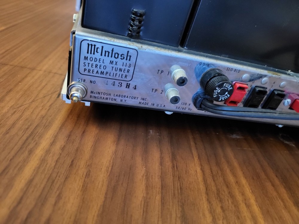 mcintosh mx 113 preamplifier