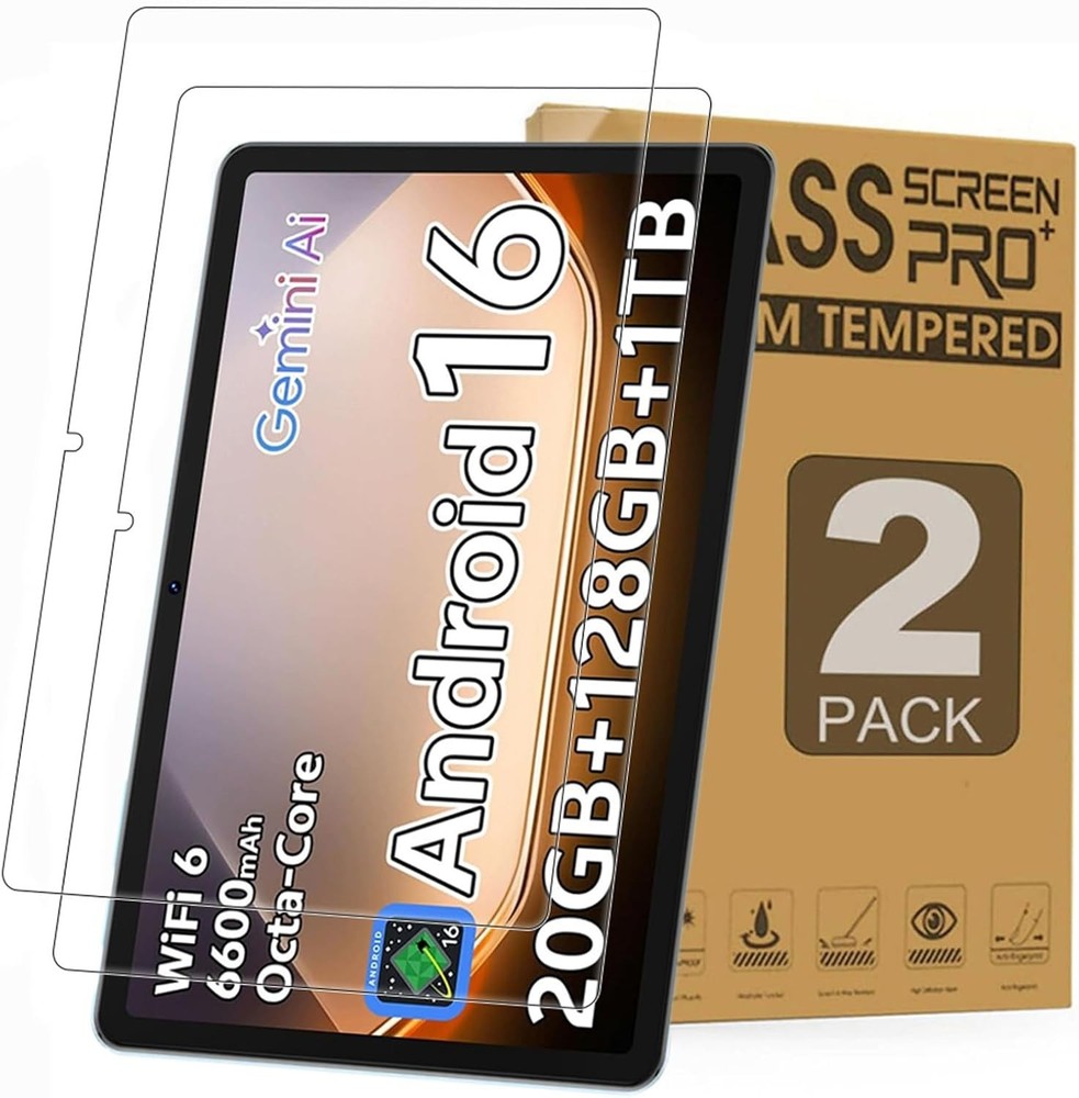 2 PCS For SHARECLOUD P10_T Tablet 10.1" Tempered Glass Screen Protector Saver