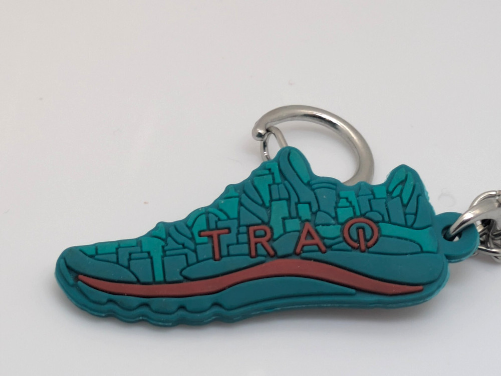 TRAQ Athletic Shoe Promo Keychain