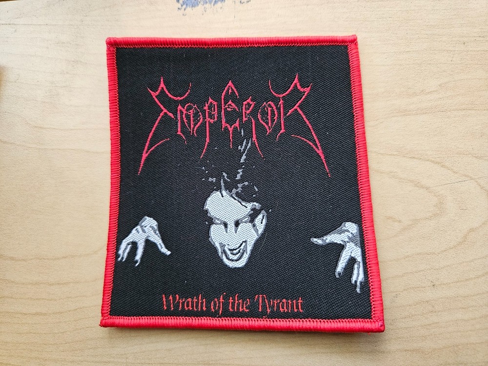 EMPEROR, WRATH OF THE TYRANT, SEW ON RED BORDER WOVEN PATCH