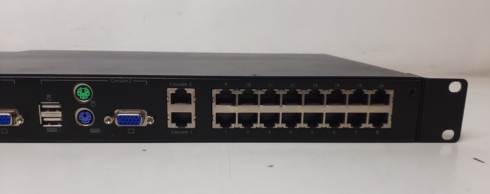 APC KVM 2G Enterprise Analog 2 Local Users 16 Port Rackmount KVM Console