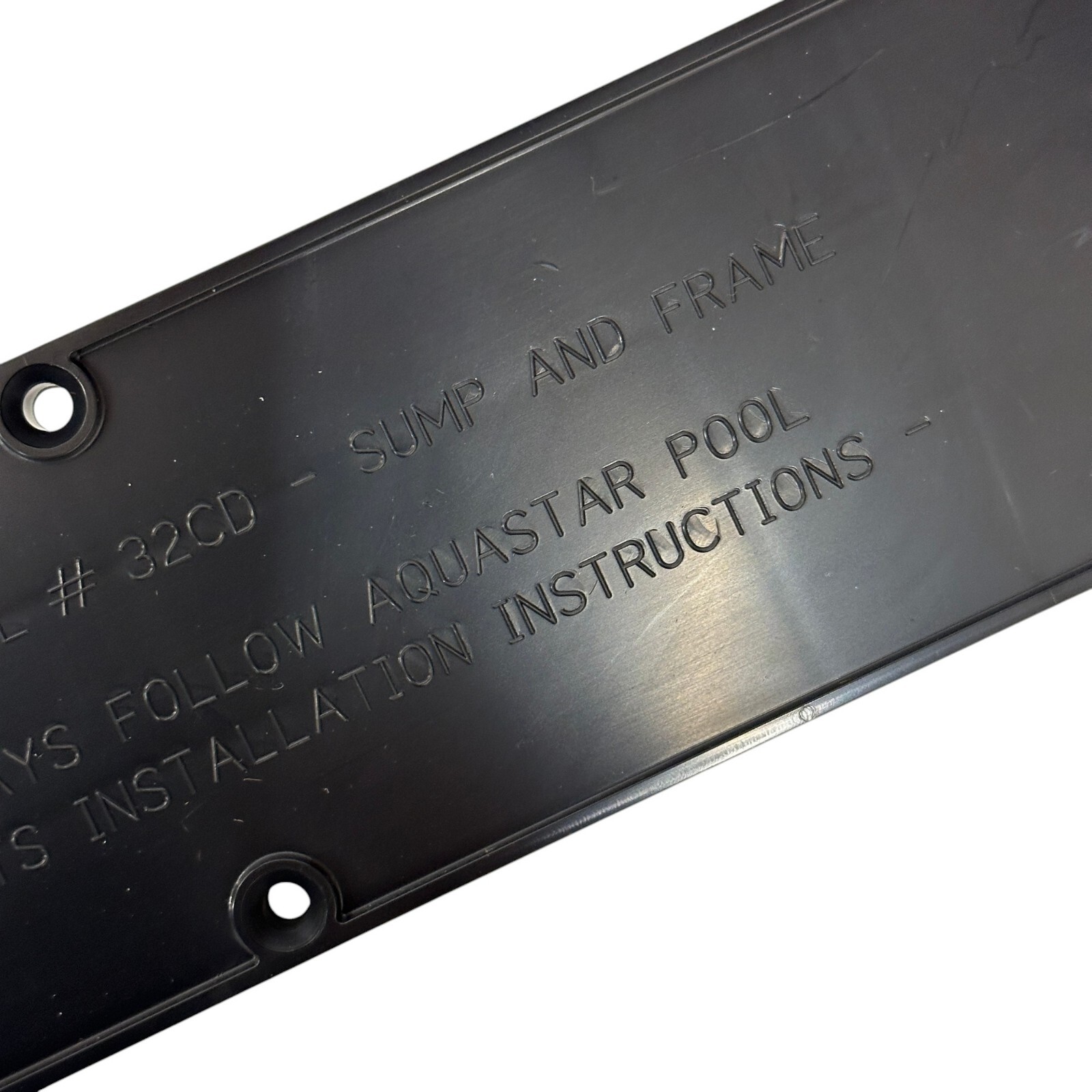 AquaStar 32CDP101 Paramount 3 Port Sump for BuzzTop Channel Drain PVC 32in