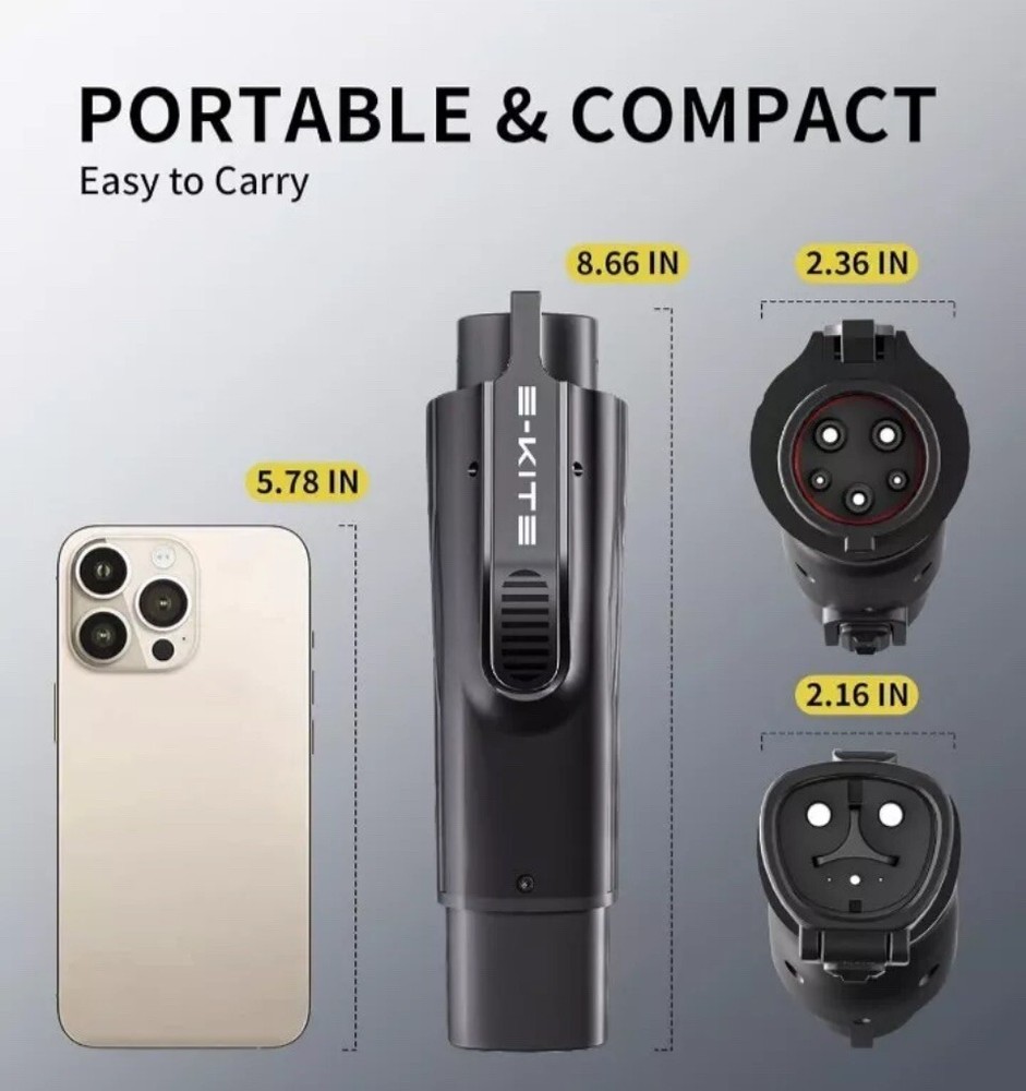 Tesla to J1772 Adapter, E-Kite J1772 EVs Charging Adapter