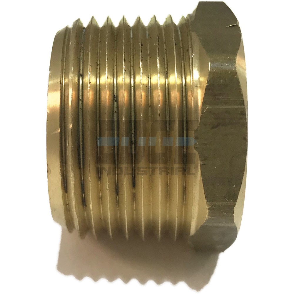 BRASS SOLID HEX HEAD PLUG MALE 1 NPT THREADS PIPE FITTING AIR WATER BOAT