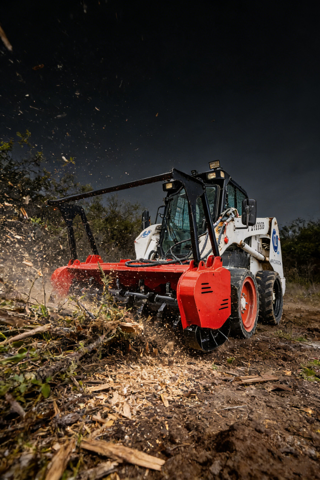 60inch Forestry Mulcher Heavy Duty Attachment Fits Bobcat Skid Steer Loader
