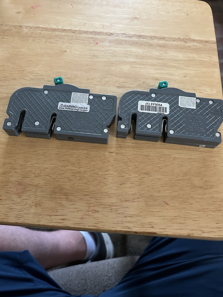 ￼ Two Double Pole 30 Amp  For Zensco Breakers