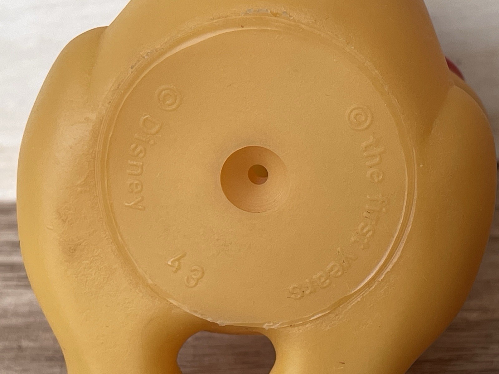 Vintage 90s Disney Winnie the Pooh Bear Squeaky Baby Toy The First Years