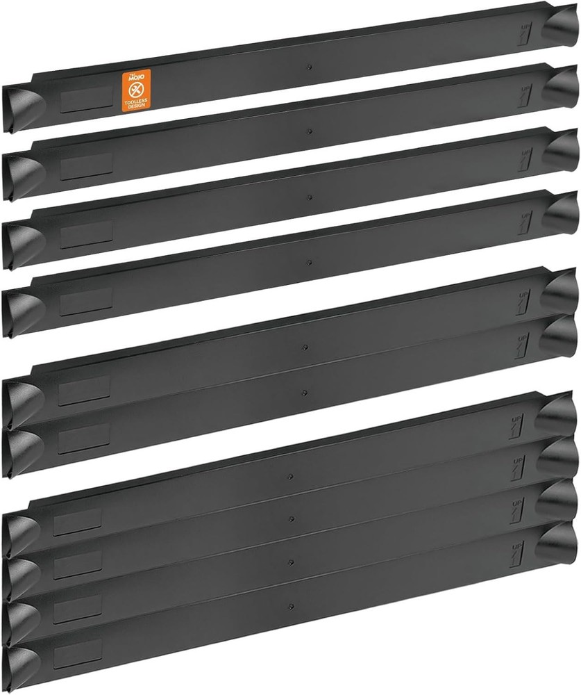 10 Pack 1U Black Plastic Rack Blank Panel 19" Server Rack Toolless Mounting