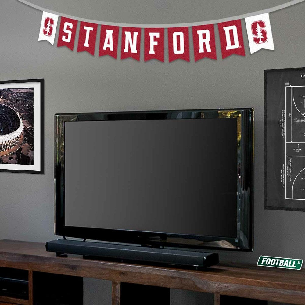 Stanford Cardinal Banner Flags On A String