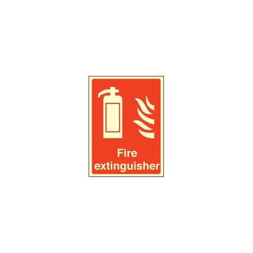RT06894 Plastic Rigid Photoluminescent Fire Extinguisher Sign 31013E