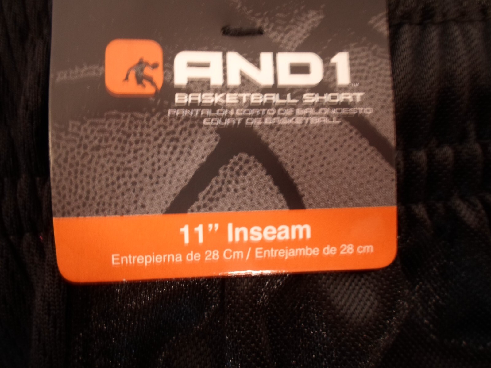 New And1 Mens Basketball Gym Court Shorts Adjustable Waist S M L 2XL 3XL Black