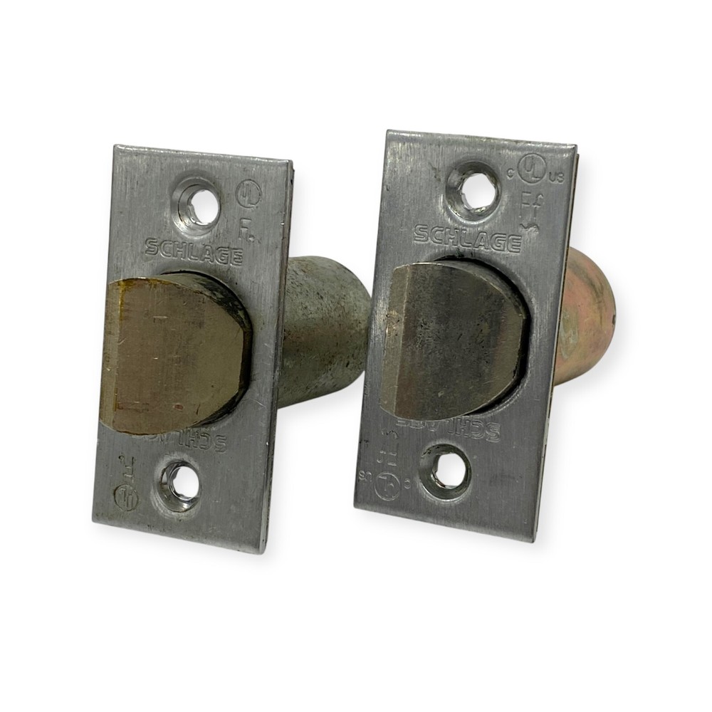Schlage UL Deadlatch Single Point Lock or Latch Silver FF, 2 Pcs