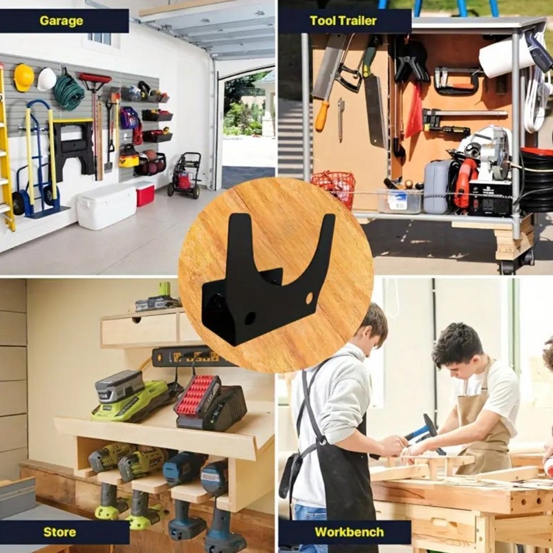 Space Saving Angle Grinder Wall Mount Bracket High Load Capacity for Garages