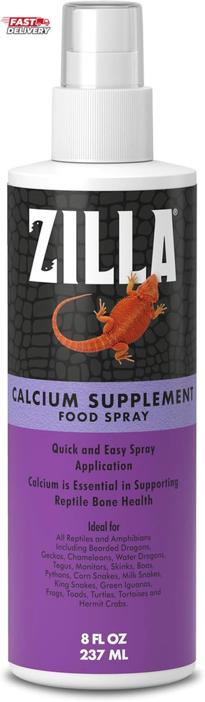 Zilla Calcium Supplement Spray 8 Oz.