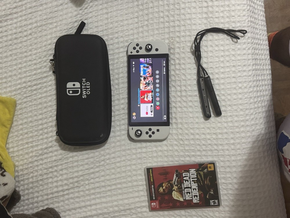 Nintendo Switch OLED Bundle with Red Dead Redemption, Carrying Case, Joy-Cons