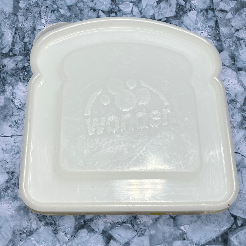 Wonder Bread Plastic Container Polka Dots Storage Sandwich Bread Holder 2006