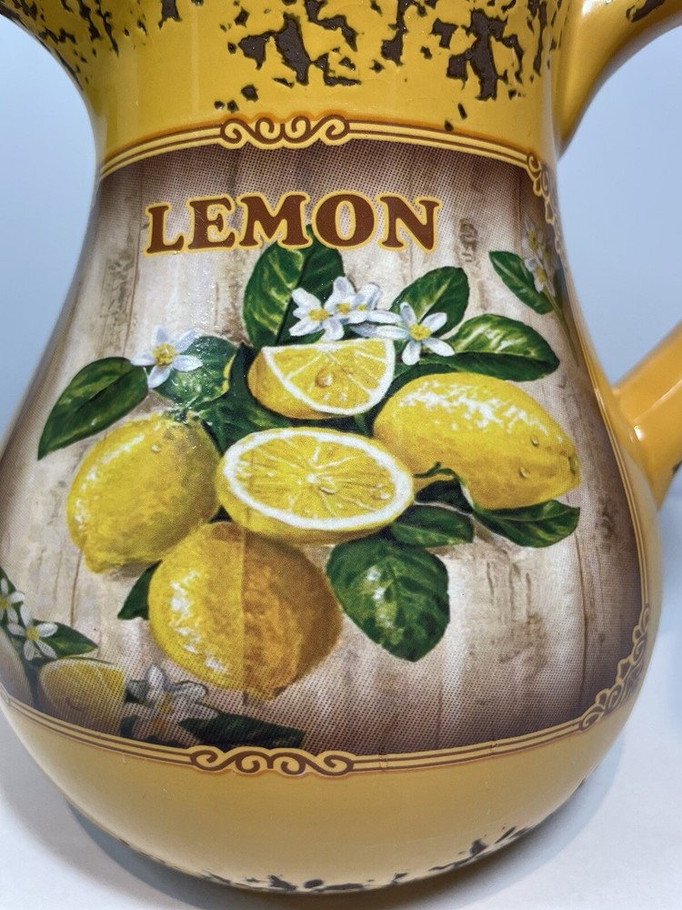Rustic Lemonade Pitcher & Creamer Gerson Int FOR DECOR ONLY