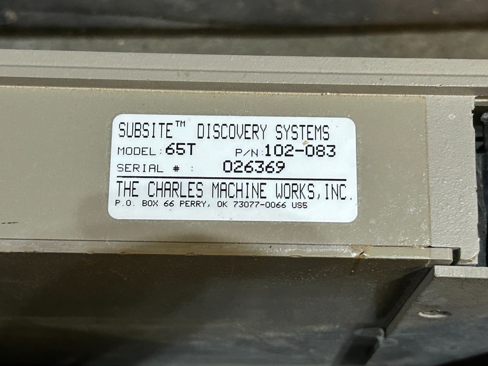 SUBSITE Ditch Witch SYSTEM Series 65T Pipe Cable Subsurface Locator Receiver