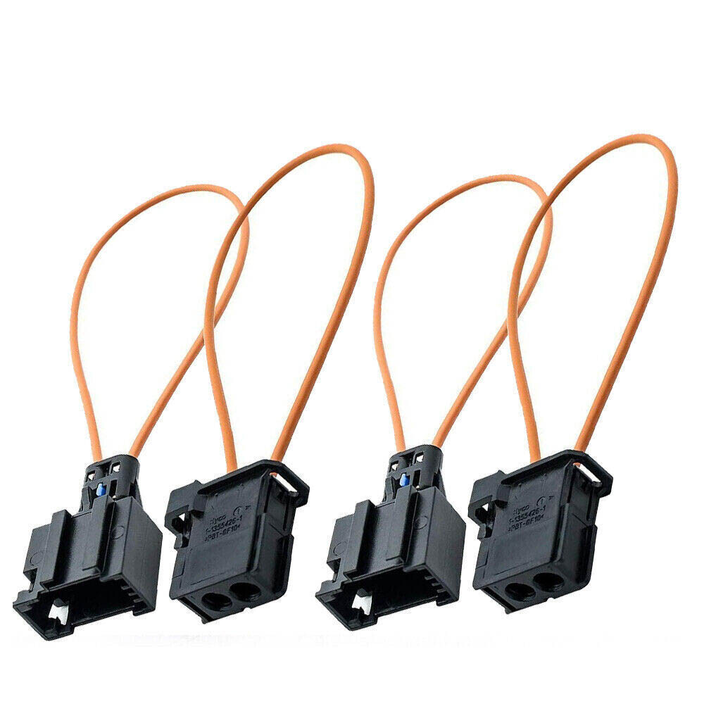 4Pairs MOST fiber optic loop bypass Male & Female kit adapter For MERCEDES BMW