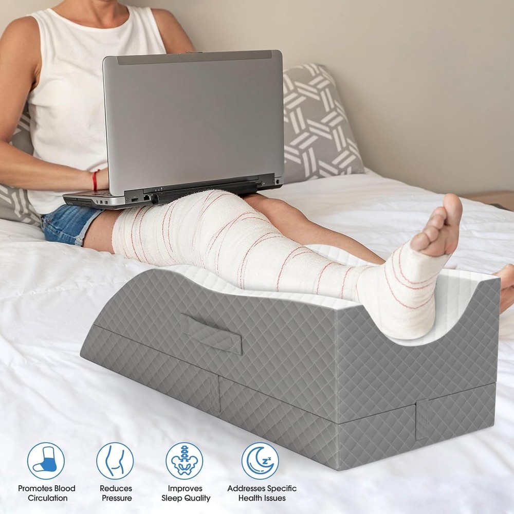 Almohada Elevación Pierna Espuma Memoria Ajustable