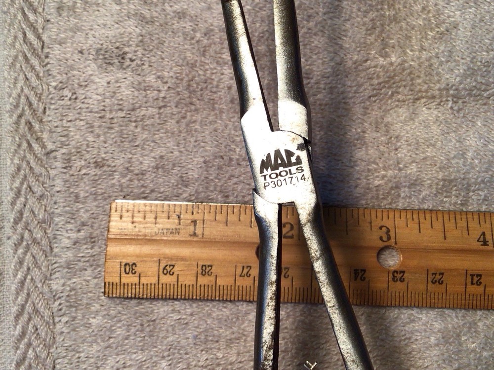 Mac Tools Bent Needle Nose Pliers P301714 Spring Loaded