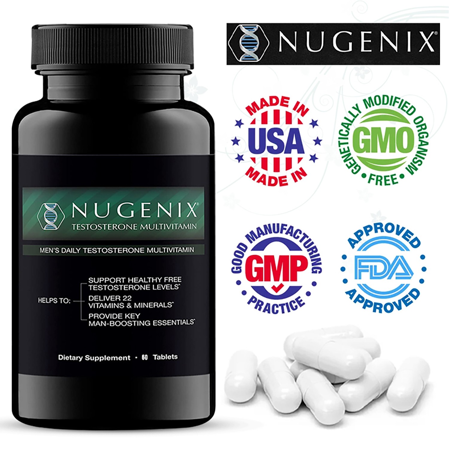 NUGENIX Testosterone Booster Multivitamin Promotes Healthy Blood Circulation