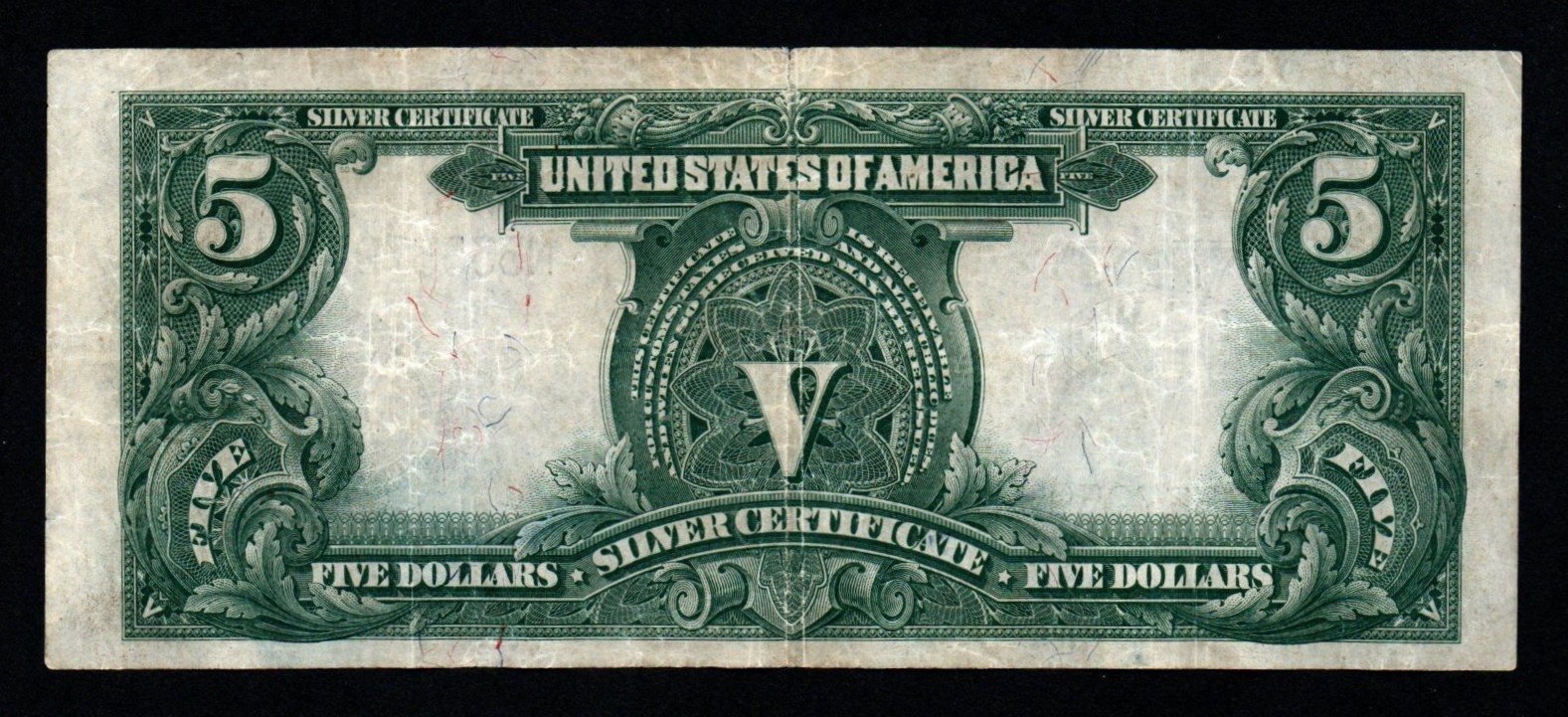 1899 $5 LARGE Size INDIAN CHIEF CRISP VF+/XF Silver Certificate!