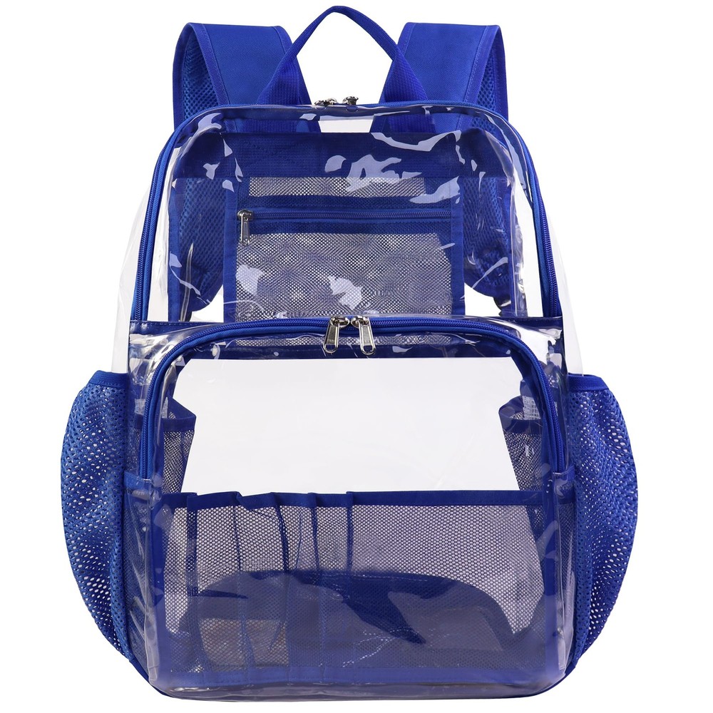 Clear Backpacks for School18'' Large Clear Backpack Heavy Duty Clear Backpack...
