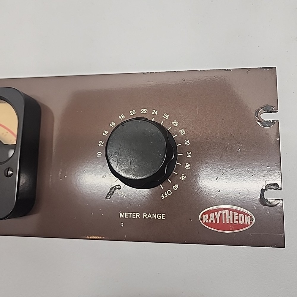 Western Electric VU Meter Rack Mount With Attenuator And Line Switch-Raytheon