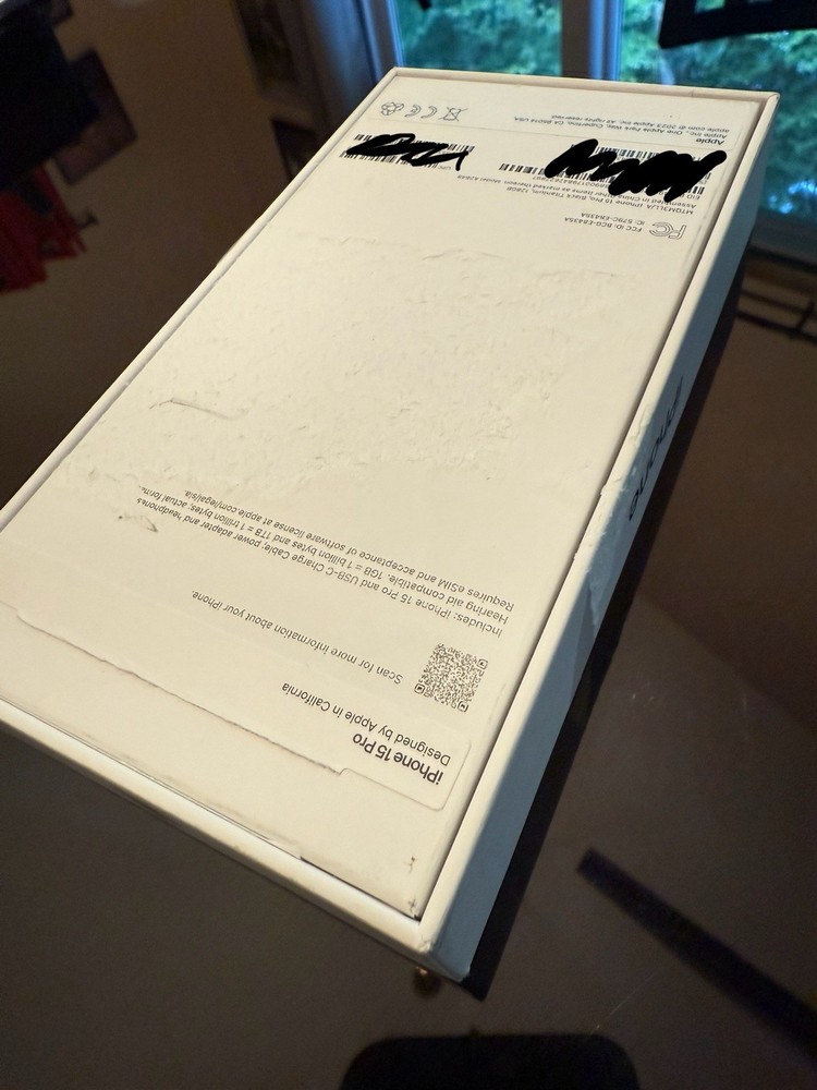 BOX for iPhone 15 Pro (no phone/box only)