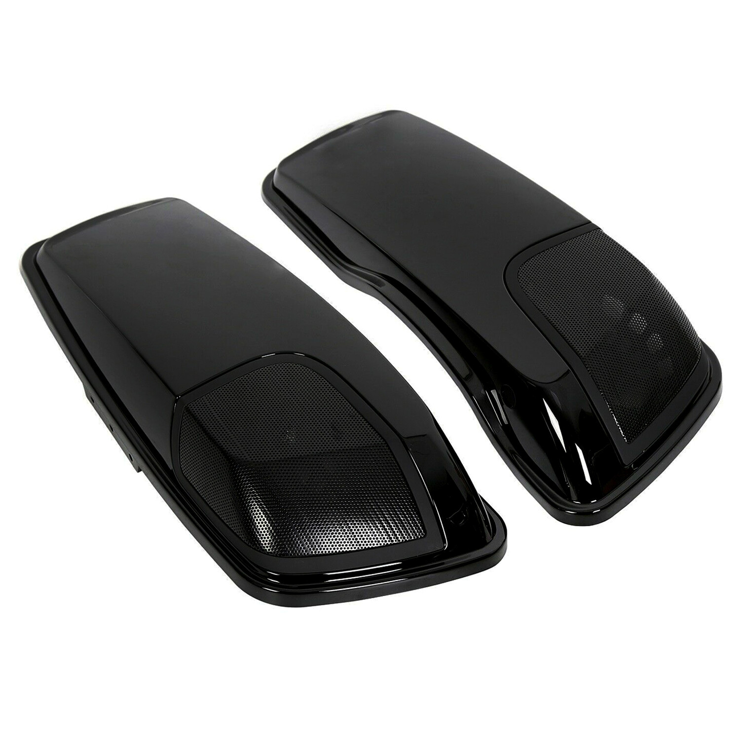 Saddlebag Lids Speaker 5x7 Cutouts For Harley Touring Road King Glide 2014-2024