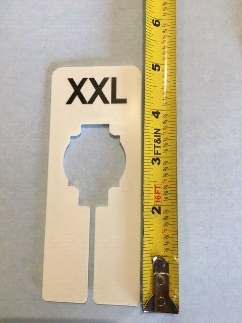 CLOTHING SIZE DIVIDERS SIZE 2 - SIZE 14 RECTANGLE 5 EACH