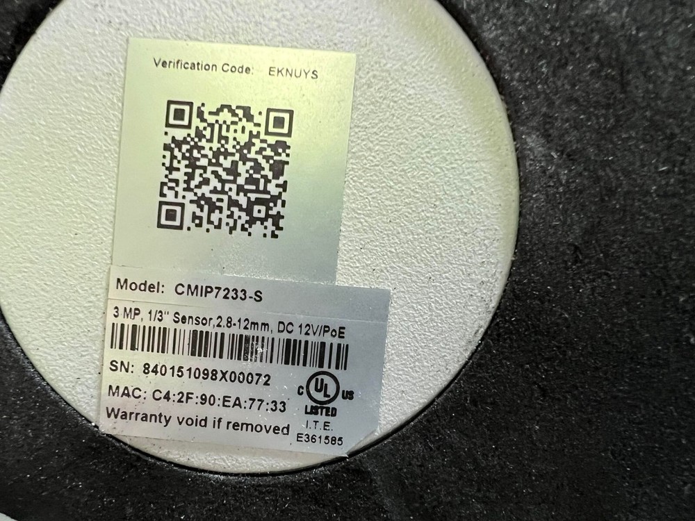 LTS CMIP7233-S 3.2 Megapixel Outdoor Dome Network Security Camera