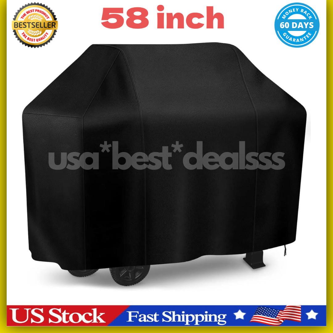 BBQ Gas Grill Cover Barbecue Waterproof Outdoor Heavy Duty UV Protection 57 Inch