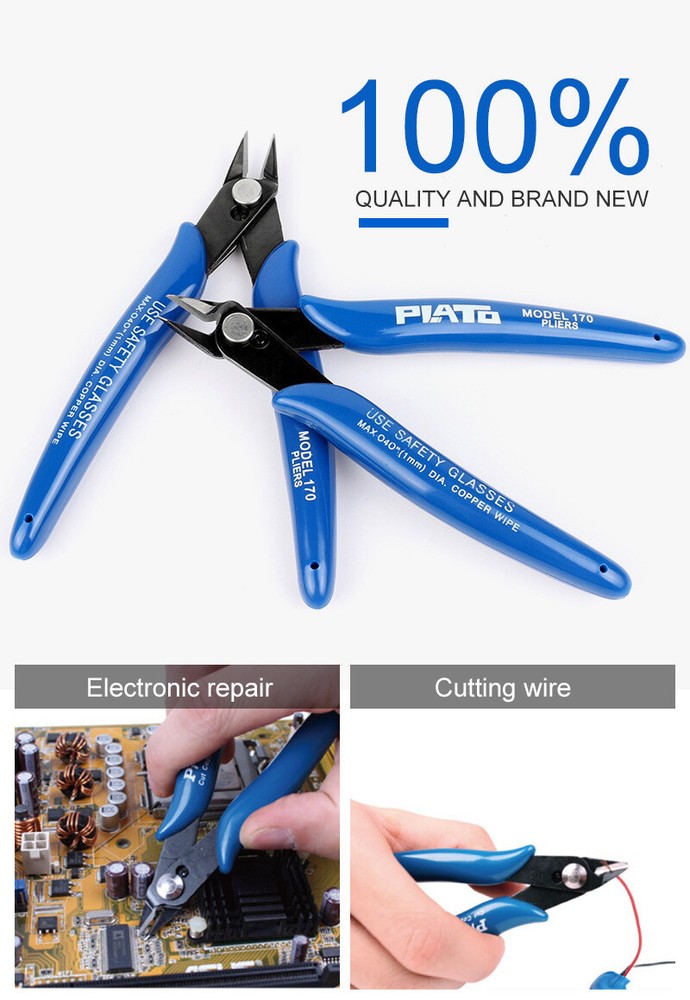 for Plato Model 170 Flush Wire Cable Cutter Cutting Snips Pliers Side DIY Tool