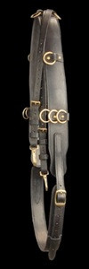 Surcingle, leather (black)