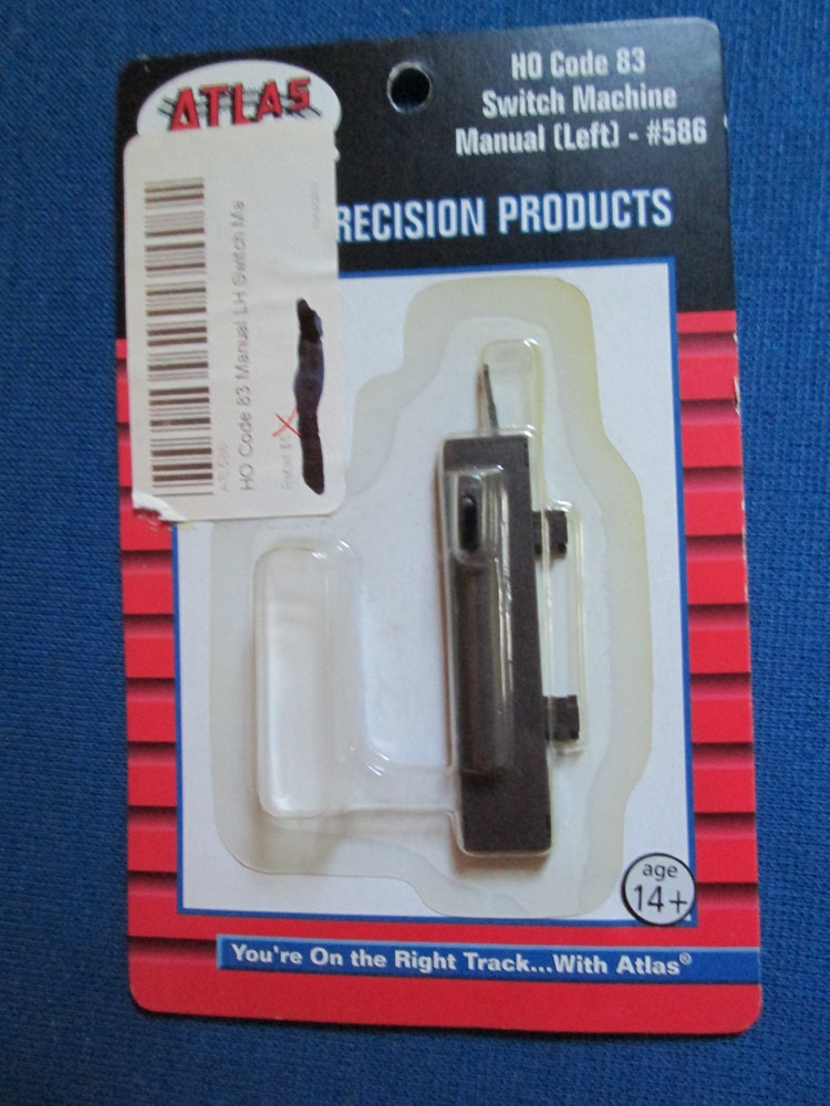NEW Atlas #586 Code 83 Left Manual Switch Machine