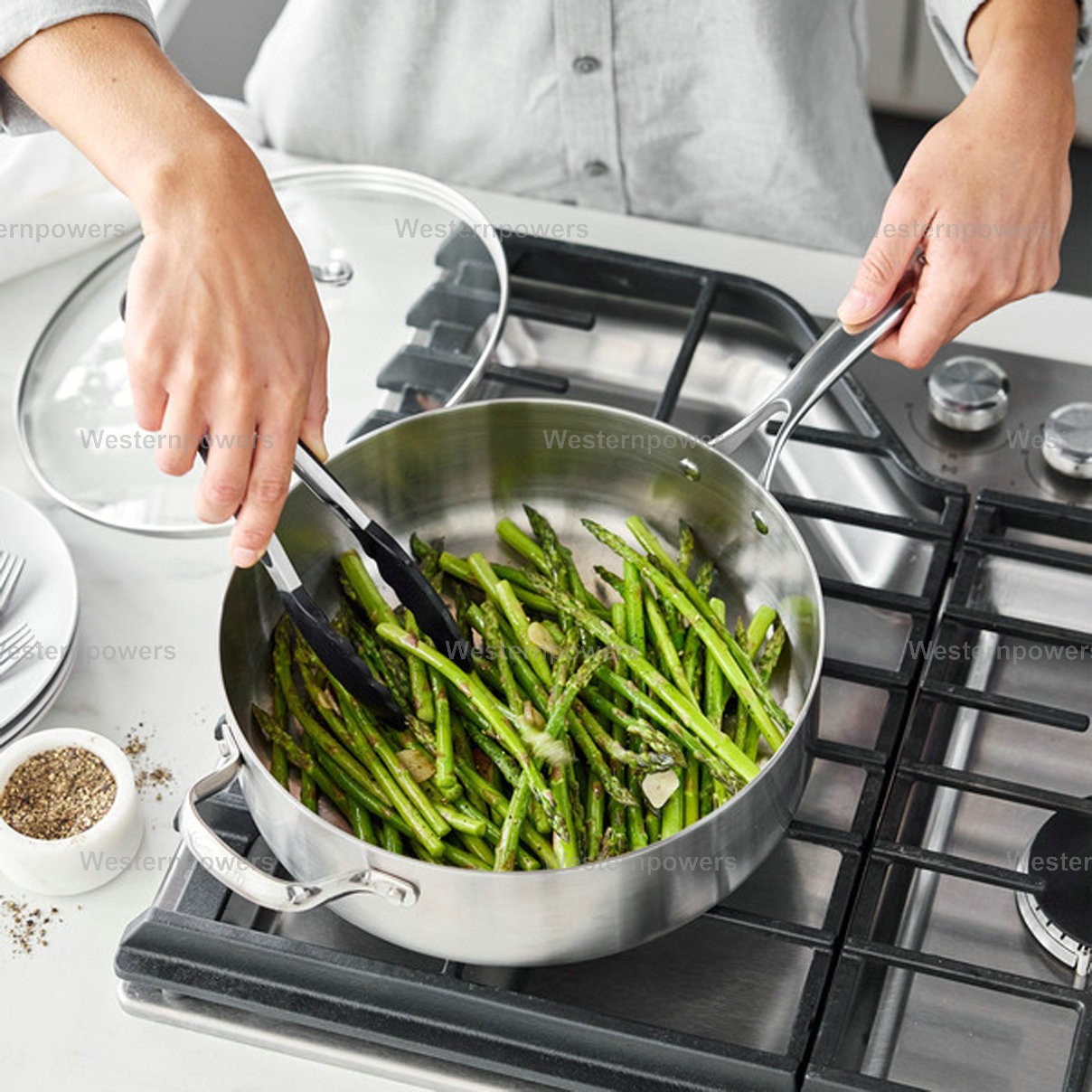 GreenPan Induction Superior 5-quart Stainless Steel Saute Pan