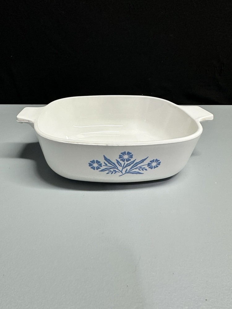 1 Qt Corning Ware Casserole Blue Cornflower