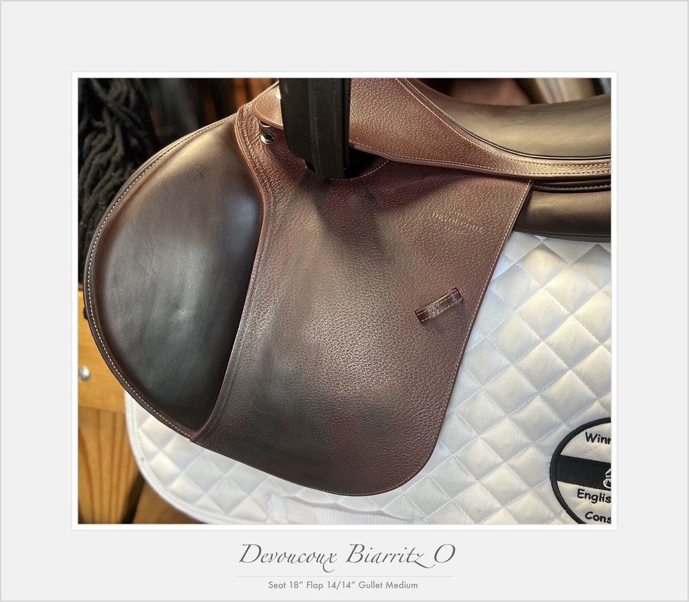 Devoucoux Biarittz O Jump Saddle. 18” M