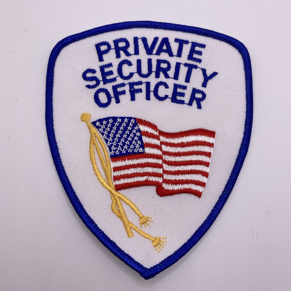 Private Security Officer, Embroidered Patch, Crest, Emblem New