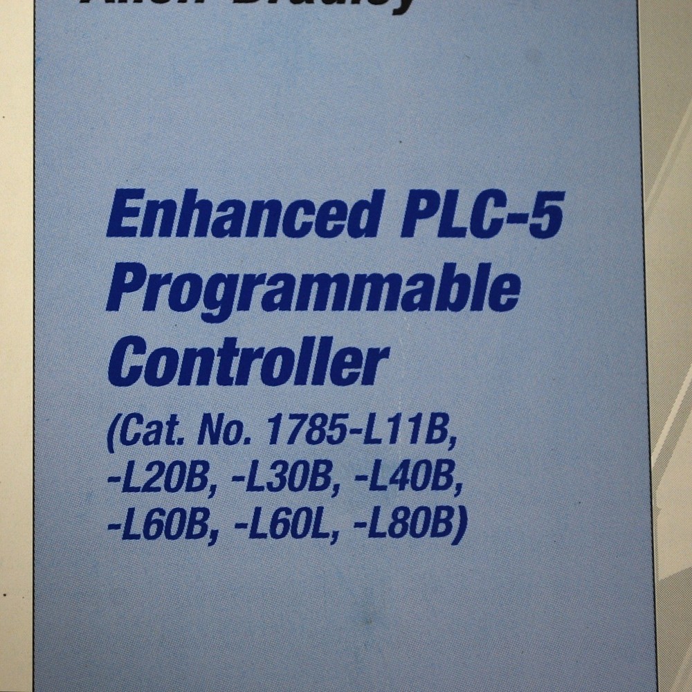 Allen Bradley 955126-55 Enhanced PLC-5 Programmable Controller Manual - USED