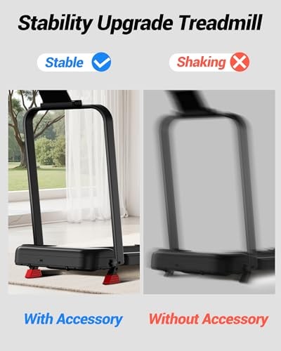 CURSOR FITNESS 15% INCLINE WALKING PAD TREADMILL WITH HANDLE BAR - BLACK