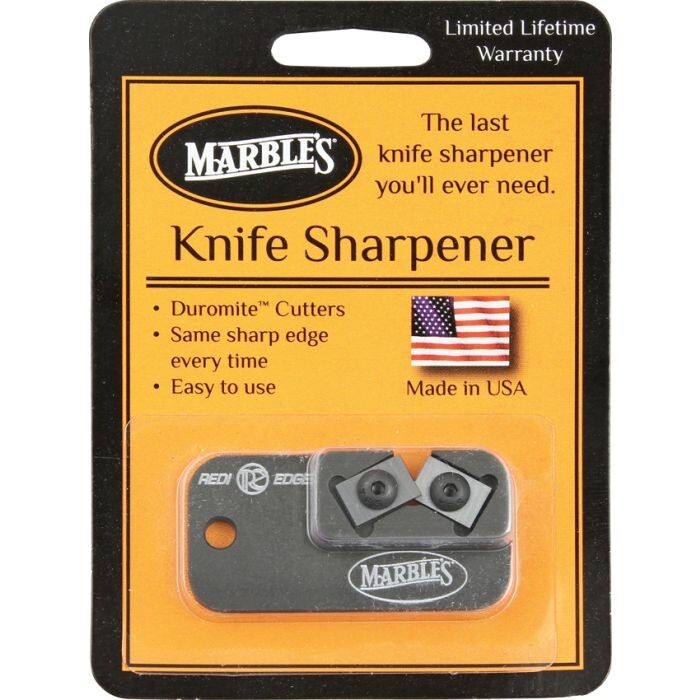 Marbles Redi-Edge DogTag Knife Sharpener Compact Easy Rust-Resistant Made in USA