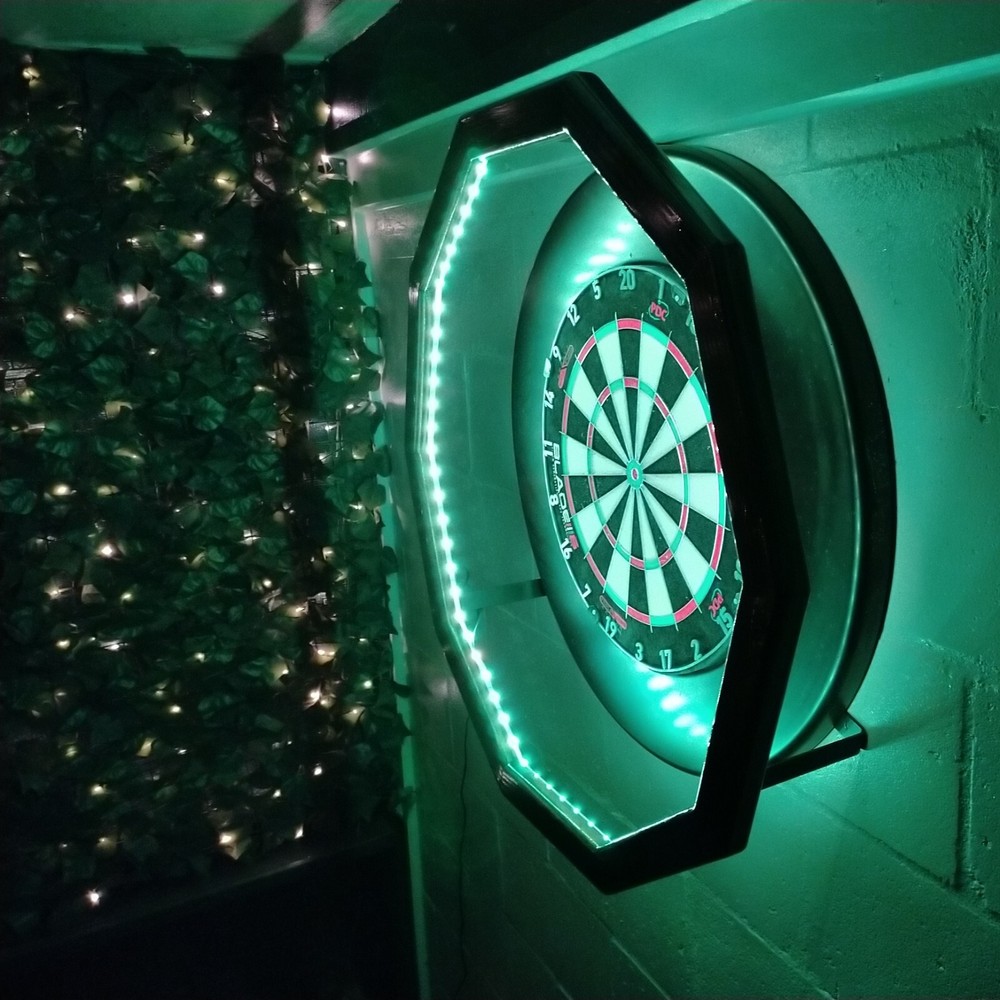 Custom Lighting System - Steel Tip dart Board